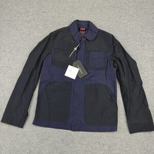 Gloverall Jacket Mens XS Blue Four Pocket Canvas Military Made In England‎